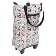 thumbnail image 3 of Portable Grocery Cart, Practical Grocery Foldable Trolley Foldable  for Elderly for Short Trips, 3 of 8