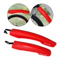 thumbnail image 3 of Juego de guardabarros delanteros y traseros para bicicleta, piezas de ciclismo, protector ajustable de cobertura total rojo, 3 of 8