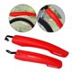 thumbnail image 3 of Juego de bicicletas Guardabarros traseros delanteros Piezas de ciclismo Protector ajustable Cobertura total rojo Zulema Guardabarros de bicicleta, 3 of 8