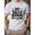 thumbnail image 1 of Camiseta de algodón puro para hombre, diseño de papá y abuelo, ajuste cómodo, para adultos, hombres, mujeres, adolescentes, jóvenes., 1 of 5