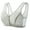 Gray, variant on Women Breathable Bras No Underwire Comfortable Wireless Mesh Slight Lift up Air Sports Bra Brasieres Front Button