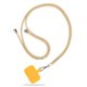 thumbnail image 1 of Cuerda universal para el cuello del teléfono móvil Hebilla a presión de metal ajustable Cordón con soporte antipérdida con tarjeta adhesiva Viajes al aire libre Senderismo Amarillo Gris Albaricoque sidaley EL005430-08, 1 of 2
