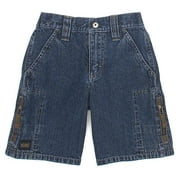 Wrangler - Little Boy's Denim Zip Cargo Shorts