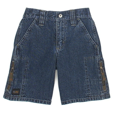 Wrangler - Little Boy's Denim Zip Cargo Shorts