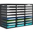 thumbnail image 5 of Compartments  Capacity Letter Tray  Adjustable Mail Organiser Storage Compartments  Stackable Document Tray  Desk Paper Tray Organiser for Office/Home/School, 5 of 5