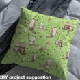 thumbnail image 2 of jejeloiu Sea Aniaml Otters Fabric by the Yard 10 Yards,Cute Goldfish Shell Room Decor Fabric by the Yard,Green Brown Sewing Fabric For Child,Super Cozy Room Decor, 2 of 6
