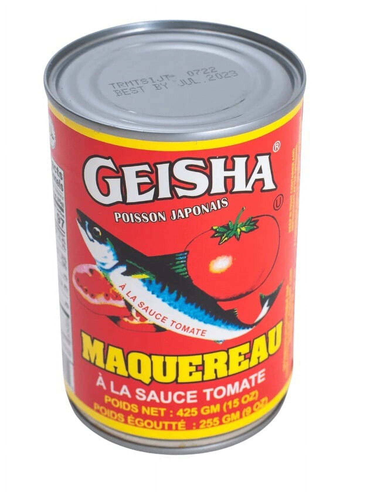 Geisha Mackerel in Tomato Sauce 425 GM / 15oz. - Red (Pack of 3)