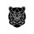 thumbnail image 3 of Geometric bear head - 24"x36" canvas - Print on demand, 3 of 5