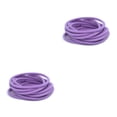thumbnail image 3 of Minnieouse 10 piezas de bandas para el cabello mixtas Topknot Ajustable Decorativo Alta elasticidad Grueso Cola de caballo Titular Niñas Púrpura claro 2Conjunto, 3 of 6