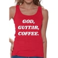 thumbnail image 1 of Awkward Styles God Guitar Coffee Tank Top for Women Christian Clothes Religious Womens T-Shirt Christian Gifts God Tank Top Guitar Clothing Jesus T Shirt for Her God Guitar Coffee Ladies Shirt, 1 of 4