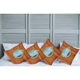 thumbnail image 6 of Ambesonne Vintage Throw Pillow Cover 4 Pack, Ship Old Sailing Vessel, 20", Dark Orange Pale Blue, 6 of 6