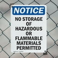 thumbnail image 5 of (2 Pack) No Storage Of Hazardous Or Flammable OSHA Notice Sign 7 Inch X 10 Inch Plastic Sign, Weather Resistant, UV Protected for Workplace, Business, and Construction Site, Made in the, 5 of 8
