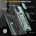 thumbnail image 7 of Dteck for Motorola Moto G Stylus 4G 2022 Case with Slide Lens Cover, Heavy Duty Magnetic Rotated Ring Kickstand Military Grade Shockproof Protective Cover for Motorola Moto G Stylus 4G 2022,darkgreen, 7 of 7