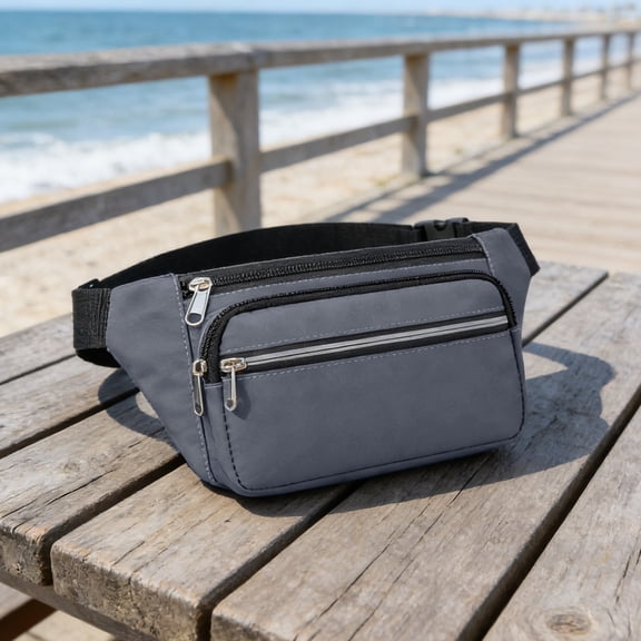 Unisex Crossbody Waist Bag,Adjustable Hip Pack,Outdoor Sports Travel Fanny Pack,Hiking Cycling Running Bag,Lightweight Utility Bag,Multipurpose Waist Bag,Small Travel Organizer