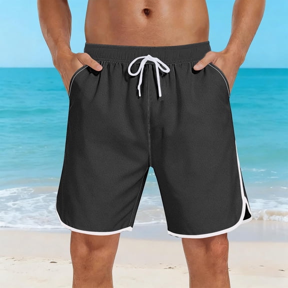 LONKITO Mens Athletic Shorts, Workout Running Basketball Shorts, Summer Casual Beach Swimming Trunks