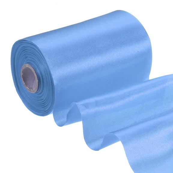Uxcell Satin Ribbon Roll for Gift Wrapping and Cutting Ceremony Decoration Navy Blue