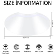 Clear Plastic Eye Shield for Showering,50 Pcs Shower Face Shields,Disposable Face Shields Masks Makeup Eye Shield for Hairspray Salon Supplies and Eyelash Extensions Eye Eyelid Surgery Aftercare
