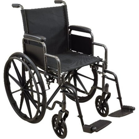 American Standard Wheelchair - Roscoe Medical WC11616DS 16 x 16 in. K1 Swing Away Standard Wheelchair