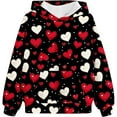 thumbnail image 3 of sususu Toddler Fall Hoodies for Girls 13-14T Oversized Sweatshirt Long Sleeve Printed Sweatshirt for Casual Wear and Outdoor (Black,13-14 Years), 3 of 6