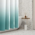 thumbnail image 4 of Darkcyan Ombre Shower Curtains LightSeaGreen Gradient Polyester Fabric Waterproof Bath Curtain Minimalism Creative Unique Bathroom Stall Decor Accessories Set with Hooks, 36W x 72H Inch, 4 of 6