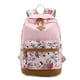 thumbnail image 1 of Mochila escolar de lona floral Mochila universitaria Bolso de hombro, 1 of 5