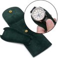 thumbnail image 4 of Bolsa de reloj, rollo de reloj, estuche de viaje para reloj para hombres y mujeres, bolsa de reloj de terciopelo portátil, 4 of 5