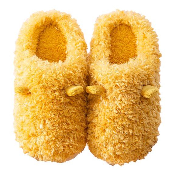 Borniu Toddler Shoes Children's Horns And Winter Warm Cotton Slippers Men And Women Baby Indoor Home Wooden Floor Thickened Non-slip Cotton Slippers Clearance