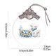 thumbnail image 1 of Cestas de Regalo de Navidad para Familias Colgante de Vidrio 8,5 cm con Patrones Clásicos de Pascua para Decoración de Fiesta Y Cestas de Regalo de Vacaciones para Navidad, 1 of 4