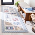 thumbnail image 3 of SAFAVIEH Chelsea Agatha Sea Lovers Wool Area Rug, Ivory, 4'6" x 6'6" Oval, 3 of 10