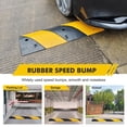 thumbnail image 3 of EDTara 2-Pack Recycled Rubber Speed Bump, 3.3FT Long, 25,000 lbs Capacity Cable Ramp for Driveway and Parking Areas, 3 of 8