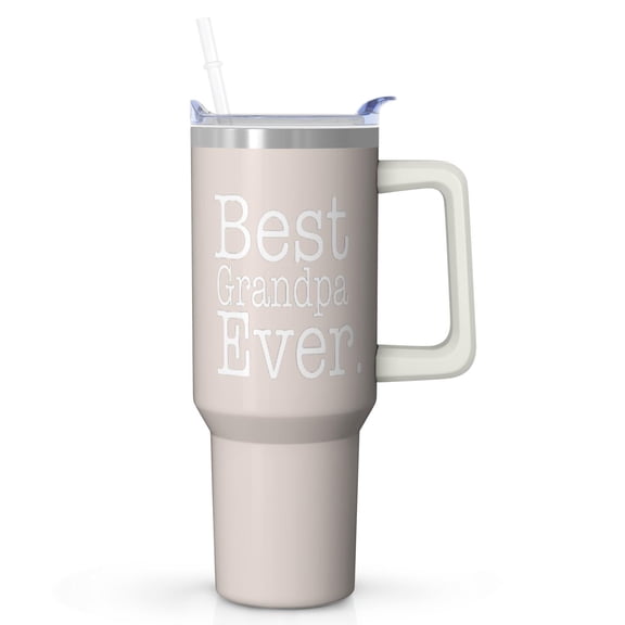 Grandpa's Lifetime Tumbler 40oz, Insulated Stainless Steel with Handle, a Gift for Grandpa for All Seasons Birthday Christmas