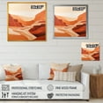 thumbnail image 4 of Designart "Minimalism: Brown Canyon Calm III" Canyon Floater Framed Canvas Prints, 4 of 5