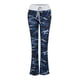 thumbnail image 2 of Pantalones termicos Gibobby para mujer pierna ancha con cordón y Estampado elástico Azul XXXXXL, 2 of 5