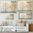 thumbnail image 4 of Designart "Artwork Featuring A Harmonious Beige Tree IV" Landscape Trees Floater Framed Wall Art Living Room, 4 of 5