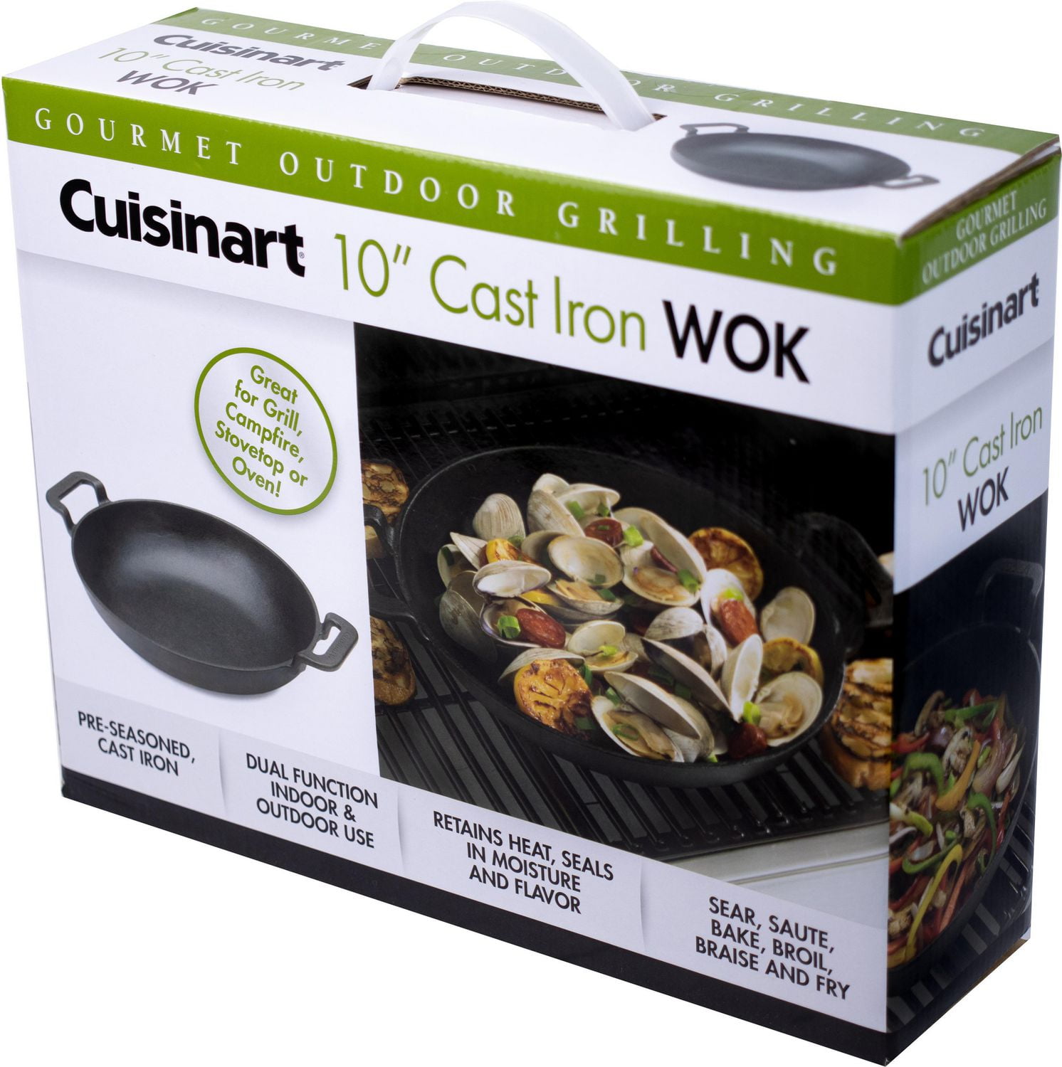Cuisinart 10" Cast Iron Wok