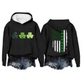 thumbnail image 2 of Clothing 2025 Yajing Hoodies for Women St.P Day Sweatshirt for Women Fall Tops Graphic Hoodies Long Sleeve Shirts Print Pullover Tops Oversized Hoodies for Women Black L, 2 of 4