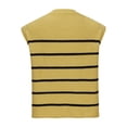 thumbnail image 4 of AherBiu Womens Sweater Tank Tops Striped Crewneck Knitted Sleeveless Going out Tops for Women, 4 of 7