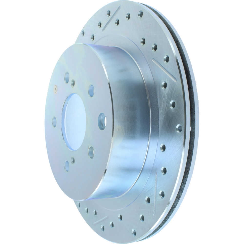StopTech 227.42047R Select Sport Drilled and Slotted Brake Rotor; Rear Left, improved looks and