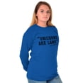 thumbnail image 4 of Unicorns Are Lame Said Nobody Ever Women Plus Size Long Sleeve Graphic Tee Brisco Brands 2X, 4 of 5