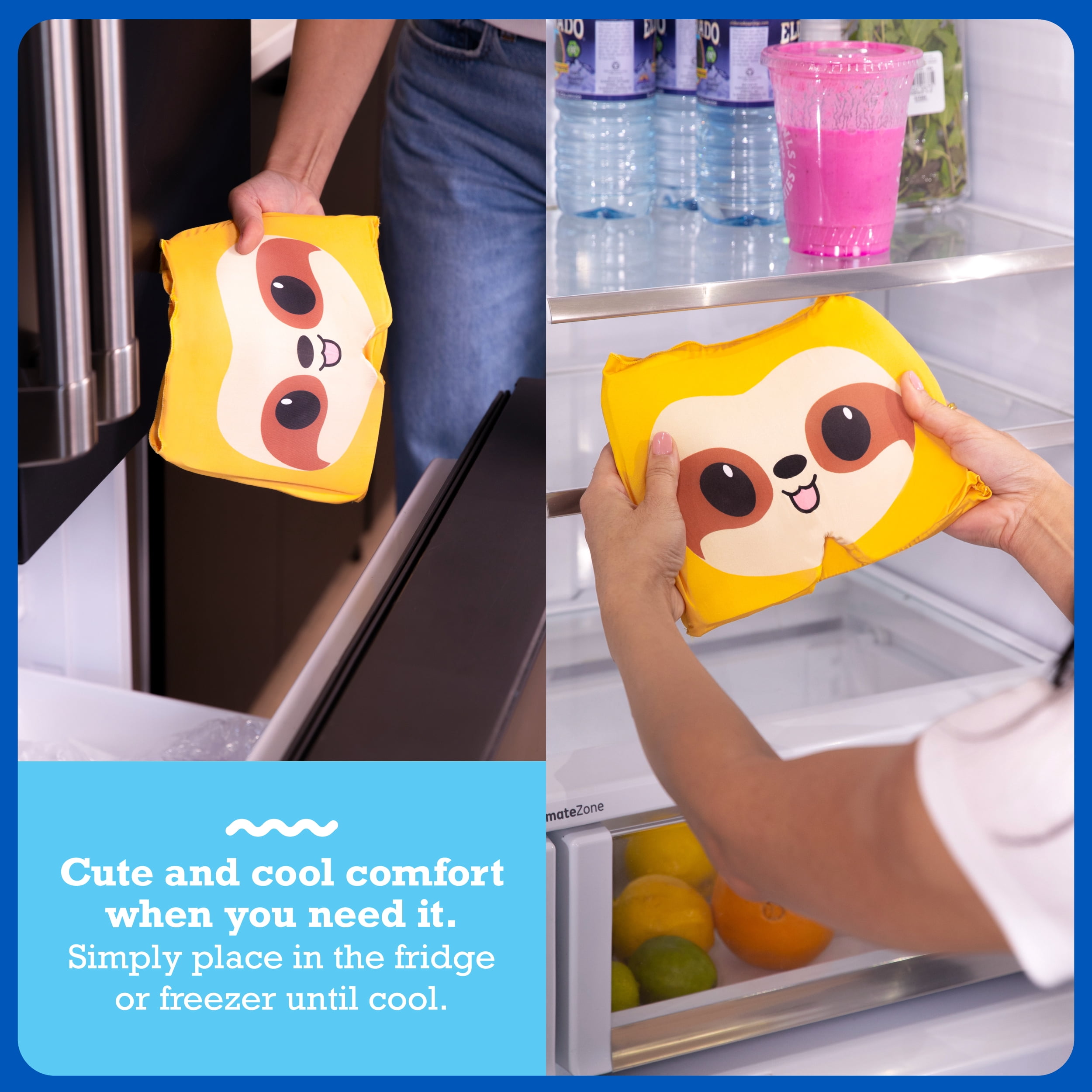 Happy Helpers Sloth Headache Cap - Cooling Soothing Relief & Comfort