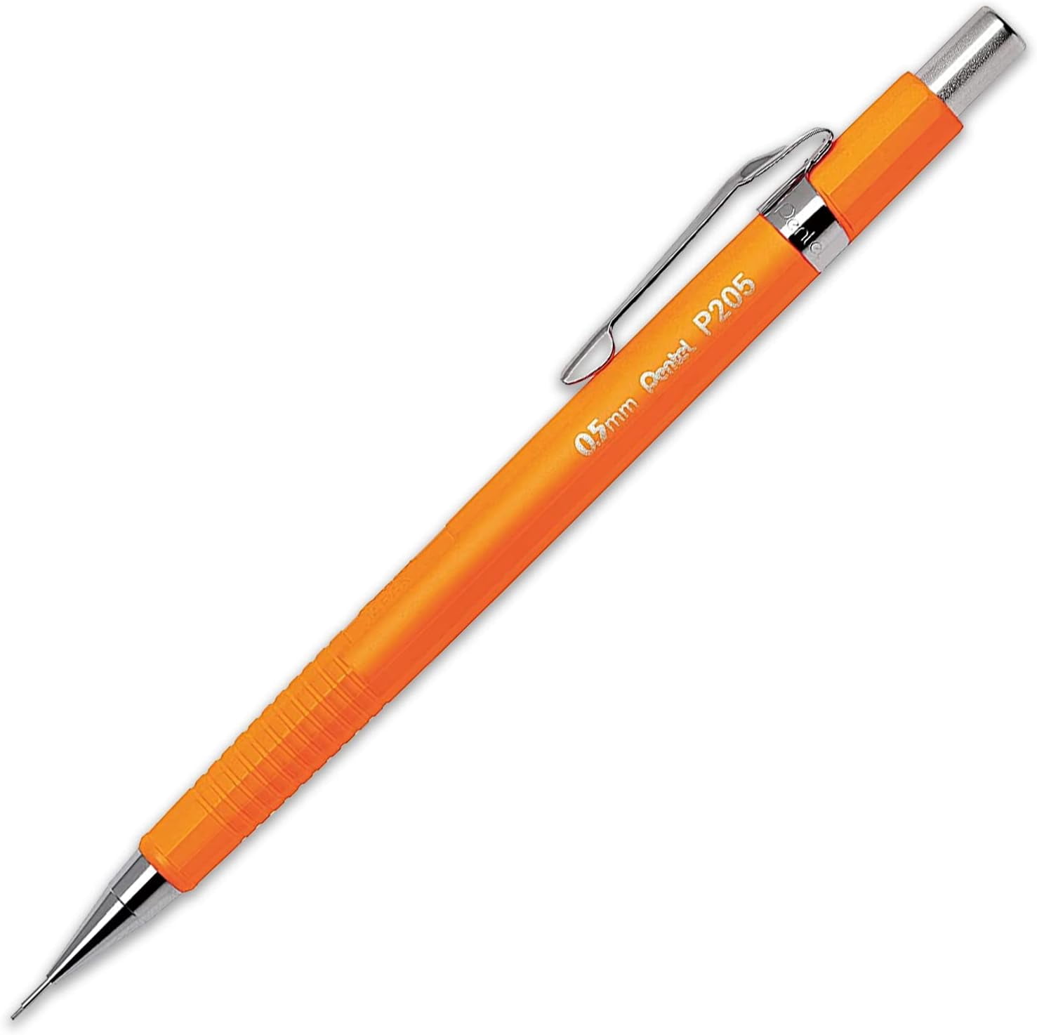 Pentel P205 Series Mechanical Automatic Pencils - 0.5mm - Fluorescent Bright Set - Pack of 4