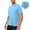 Light Blue, variant on Chiccall Mens Summer Lightweight Athletic Tees Stretch Wrinkle-Free Workout Gym Running T Shirts Crew Neck Short Sleeve