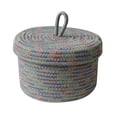 thumbnail image 1 of Cestas de almacenamiento para organizar bocadillos, mascotas, contenedores, cajas de almacenamiento tejidas para bocadillos. Gris 18x12cm, 1 of 9