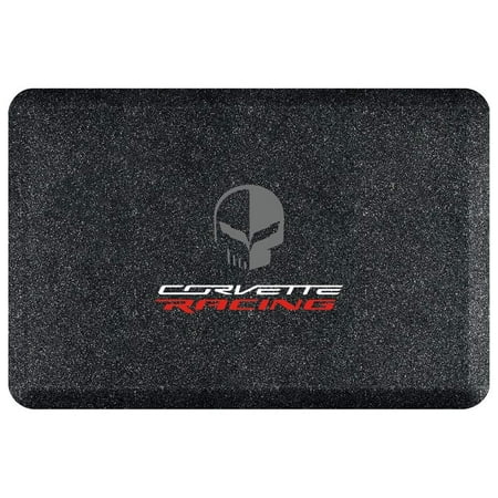 C7 Corvette Racing Jake Skull Logo Smart Step Garage Floor Mat