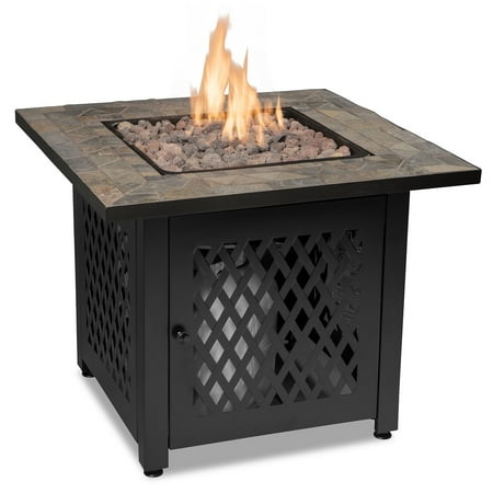 Endless Summer LP Gas Outdoor Fire Table, Tile Mantel