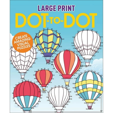 Large Print Dot To Dot Book Puzzles Exercise Your Brain Without Eye (Best Tv For Eye Strain)