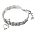 thumbnail image 2 of Mini Pet Dog Bling Rhinestone Chocker Collars Fancy Dog Heart Shaped Necklace, 2 of 8