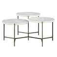 thumbnail image 4 of Bowery Hill Contemporary Tiered Coffee Table in White Marble, 4 of 5