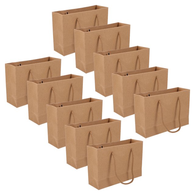 Minkissy 10 Pcs Sacs en Papier Kraft Robustes pour Usage Général