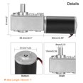 thumbnail image 4 of Unique Bargains DC12V 260RPM High Torque Electric Power Speed Reduce Turbine Worm Gear Motor, 4 of 7